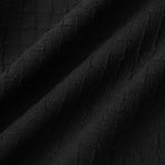 Men's irregular texture striped solid color casual short-sleeved shirt