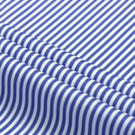 Long Sleeve Stripe Button Up Shirt & Elastic Waist Straight Leg Trousers