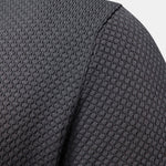Pineapple Texture Knit V Neck Polo & Cotton Chino Shorts