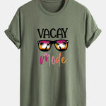Regular Fit Vacay Mode Print Cotton T-Shirt