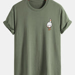 Regular Fit Duck You Print Cotton T-Shirt