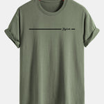 Regular Fit Stylish Stripe Print Cotton T-Shirt