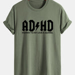 Regular Fit ADHD Print Cotton T-Shirt