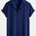 Striped Terry Cuban Shirt & Striped Terry Cuban Shorts