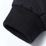 Faux Fur Lined Quilted Stand Collar Jacket