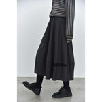 Women's Cracked Color Block Flower Tulip Skirt