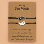 Buddha Stones 2pcs Yin Yang Hematite Couple Bracelet