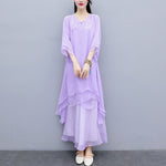 Buddha Stones 3Pcs Yoga Chiffon Clothing Uniform Meditation Zen Practice Women's Set  (Extra 30% Off | USE CODE: FS30)