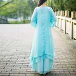 Buddha Stones 3Pcs Yoga Chiffon Clothing Uniform Meditation Zen Practice Women's Set  (Extra 30% Off | USE CODE: FS30)