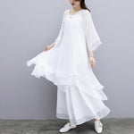 Buddha Stones 3Pcs Yoga Chiffon Clothing Uniform Meditation Zen Practice Women's Set  (Extra 30% Off | USE CODE: FS30)