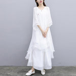 Buddha Stones 3Pcs Yoga Chiffon Clothing Uniform Meditation Zen Practice Women's Set  (Extra 30% Off | USE CODE: FS30)