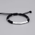 Buddha Stones 999 Sterling Silver Bone Pattern Luck Rope Braided Bracelet (Extra 35% Off | USE CODE: FS35)