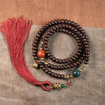 Buddha Stones 108 Mala Beads Natural Tibet Purple Bodhi Seed Auspiciousness Bracelet (Extra 30% Off | USE CODE: FS30)