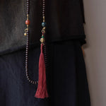 Buddha Stones 108 Mala Beads Natural Tibet Purple Bodhi Seed Auspiciousness Bracelet (Extra 30% Off | USE CODE: FS30)