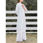 Buddha Stones 2Pcs Lotus Pattern Tai Chi Meditation Yoga Cotton Linen Clothing Top Pants Women's Set  (Extra 30% Off | USE CODE: FS30)