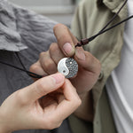 Buddha Stones 990 Sterling Silver Yin Yang Balance Harmony Necklace Pendant (Extra 30% Off | USE CODE: FS30)