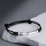 Buddha Stones 999 Sterling Silver Bone Pattern Luck Rope Braided Bracelet (Extra 35% Off | USE CODE: FS35)