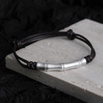 Buddha Stones 999 Sterling Silver Bone Pattern Luck Rope Braided Bracelet (Extra 35% Off | USE CODE: FS35)