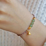 Buddha Stones Handcrafted Hetian Jade Lotus Charm Luck Braided Bracelet