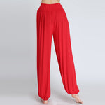 Buddha Stones Solid Color Yoga Dance Long Harem Pants