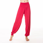 Buddha Stones Solid Color Yoga Dance Long Harem Pants