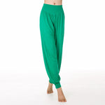 Buddha Stones Solid Color Yoga Dance Long Harem Pants