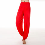 Buddha Stones Solid Color Yoga Dance Long Harem Pants