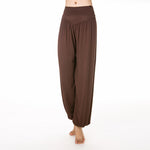 Buddha Stones Solid Color Yoga Dance Long Harem Pants