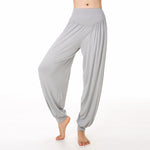 Buddha Stones Solid Color Yoga Dance Long Harem Pants