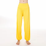Buddha Stones Solid Color Yoga Dance Long Harem Pants