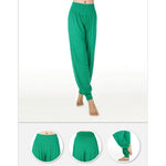Buddha Stones Solid Color Yoga Dance Long Harem Pants