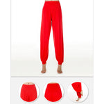 Buddha Stones Solid Color Yoga Dance Long Harem Pants