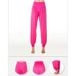 Buddha Stones Solid Color Yoga Dance Long Harem Pants