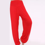 Buddha Stones Solid Color Yoga Dance Long Harem Pants