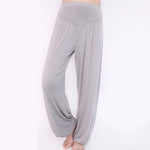 Buddha Stones Solid Color Yoga Dance Long Harem Pants