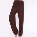 Buddha Stones Solid Color Yoga Dance Long Harem Pants