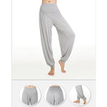 Buddha Stones Solid Color Yoga Dance Long Harem Pants