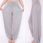 Buddha Stones Solid Color Yoga Dance Long Harem Pants
