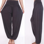 Buddha Stones Solid Color Yoga Dance Long Harem Pants
