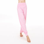 Buddha Stones Solid Color Yoga Dance Long Harem Pants