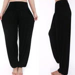 Buddha Stones Solid Color Yoga Dance Long Harem Pants