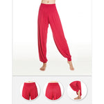 Buddha Stones Solid Color Yoga Dance Long Harem Pants