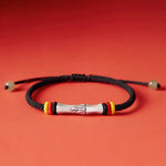 Buddha Stones 999 Sterling Silver Red String Bamboo Enlightenment Bracelet