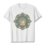 Buddha Stones Mandala Flower Buddha Tee T-shirt