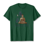 Buddha Stones NAMASTE Buddha Lotus Leaf Tee T-shirt