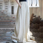 Buddha Stones Frog-Button Ramie Linen Women's Sleeveless Knee Length Dress With Pockets