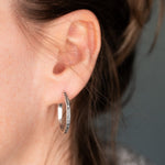 Unique Silver Hoops