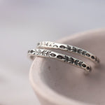 Unique Silver Hoops