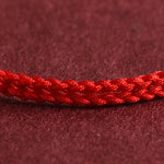Buddha Stones 999 Gold One Mini Bead Design Handmade Strength Braided Rope Bracelet Anklet