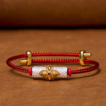 Buddha Stones Copper Luck Red String Bracelet
